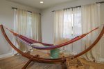The home is awesome. The indoor and outdoor hammocks were a special added touch that we enjoyed I would definitely stay here again if in the area- Stendria 